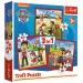 Mancs őrjárat: Šťastné šteniatka 3 v 1 puzzle - Trefl