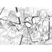 Marvel Spidey 2 v 1 maxi 24-dielne puzzle a omaľovánka 70x50 cm - Lisciani