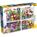 Marvel Spidey 2 v 1 maxi 4x48-dielne puzzle a omaľovánka 35x25 cm - Lisciani