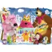 Máša a medve maľovanie s priateľmi 60-dielne maxi podlahové puzzle 70x50 cm - Lisciani