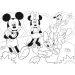 Mickey Mouse 2 v 1, 24-dielne puzzle a omaľovánka 35x25 cm – Lisciani
