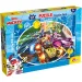 Mickey Mouse 2 v 1, 24-dielne puzzle a omaľovánka 50x35 cm - Lisciani
