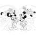 Mickey Mouse 2 v 1, 24-dielne puzzle a omaľovánka 50x35 cm - Lisciani