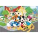 Mickey Mouse 2 v 1, 2x12-dielne maxi puzzle a omaľovánka - Lisciani