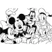 Mickey Mouse 2 v 1, 2x12-dielne maxi puzzle a omaľovánka - Lisciani
