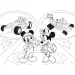Mickey Mouse 2 v 1 maxi 24-dielne puzzle a omaľovánka 70x50 cm - Lisciani
