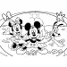 Mickey Mouse 2 v 1 maxi 4x48 ks puzzle a omaľovánka 35x25 cm - Lisciani