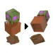 Minecraft Reveal minifigúrka v úložnom boxe - Dub - Mattel