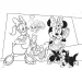 Minnie myš 2 v 1 maxi 2x24-dielne puzzle a omaľovánka 50x35 cm - Lisciani