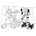 Minnie myška 2 v 1 108-dielne puzzle a omaľovánka 50x35 cm - Lisciani