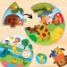 Montessori: Sada puzzle mláďat zvierat 42 ks - Lisciani