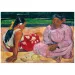 Múzejná zbierka: Gauguin - Tahitské ženy na pláži 1000-dielne puzzle s plagátom - Clementoni