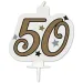 Narodeninová číslica sviečka - číslo 50