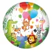 Narodeninový fóliový balón – Veselý zvierací motív 46 cm