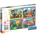 Noli zaneprázdnený 4v1 Supercolor puzzle - Clementoni