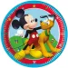 Papierové taniere s motívom Mickey Mouse, 8 ks sada, 23 cm
