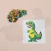 PlayBox: 5 mm MIDI kreatív sada s dinosaurom na zažehľovacie korálky