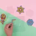 PlayBox: 5mm MIDI žehliace korálky základná doska, balenie 3 ks
