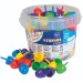 PlayBox: Farebná veľká mozaika guľôčka 125 ks v sade, priemer 2 cm