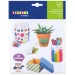 PlayBox: Sada obojstranných lepiacich listov 15x15 cm, 5 listov