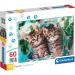 Roztomilé mačky 60-dielne supercolor puzzle - Clementoni