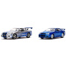 Rýchlo a zbesilo: Dvojbalenie – Brian Nissan Skyline GT-R R34, 2-dielna sada modelov áut 1:32 – Jada Toys