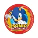 Sonic ježko 8-dielna sada papierových tanierov 20 cm