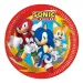 Sonic ježko 8-dielna sada papierových tanierov 23 cm