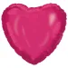 Srdcový fóliový balón – fuksia 46 cm