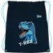 St.Right Modrý T-Rex športový vak, vrecko na prezúvky 34x43 cm
