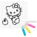 Sticker Art: Sada na vyfarbovanie nálepiek Hello Kitty, rôzne druhy, 1 ks - Comansi