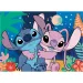 Stitch 2 v 1, 24-dielne puzzle a omaľovánka 35x25 cm - Lisciani