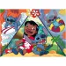 Stitch 2 v 1, maxi puzzle 150 ks a omaľovánka 70x50 cm - Lisciani
