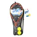 Tenisová sada s 2 loptami v taške 52 cm