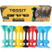 Tossit Family Pack – Červená, Tyrkysová, Modrá, Žltá dartsová spoločenská hra s prísavkami