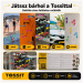Tossit Family Pack – Červená, Tyrkysová, Modrá, Žltá dartsová spoločenská hra s prísavkami
