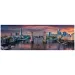 Západ slnka na Temži HQC 1000-dielna panoramatická puzzle s plagátom - Clementoni