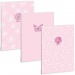 Ars Una: Soft Touch Pink Spring čistý zošit s extra sponami A/4