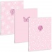 Ars Una: Soft Touch Pink Spring linajkový zošit s extra sponami A/4