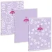 Ars Una: Soft Touch Purple Spring linajkový zošit s extra sponami A/4