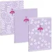 Ars Una: Soft Touch Purple Spring štvorčekový zošit s extra sponami A/4
