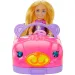 Barbie: Chelsea bábika s medvedíkom v kabriolete - Mattel