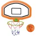 Basketbalový set s doskou a loptou