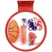 Basketbalový set s prsteňom, farebnou sieťou, loptou a pumpou 24cm