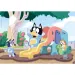 Bluey pes šmýka sa na 104 kusovom Supercolor puzzle - Clementoni