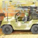 Combat Force 9: Vojenské terénne vozidlo s vojakom a zbraňami 22cm