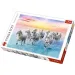 Cválajúce biele kone 500 ks puzzle - Trefl