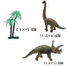 Dino World: Triceratops alebo Brachiosaurus figúrka so stromom
