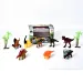 Dinosaurus hrací set s dinosaurami a palmami