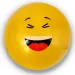 Emoji gumová lopta vo viacerých verziách 23cm